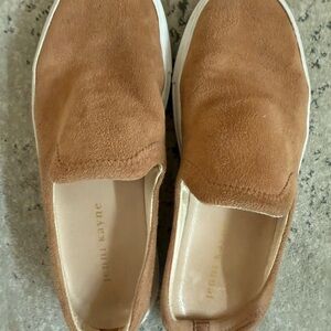 Jenni Kayne Women's Tan Suede Slip-On Shoes